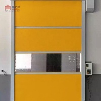 Porte à enroulement automatique en PVC haute vitesse, porte industrielle étanche et résistante au vent pour atelier, extérieur, villa, appartement