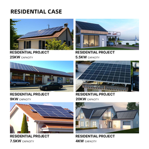 Kit Completo de Sistema Solar Doméstico de 5kw 10kw 12kw, Batería Solar Híbrida de 15kW 25kW 50kW, Sistema de Suministro de Energía Solar Fotovoltaica - Product Image 1