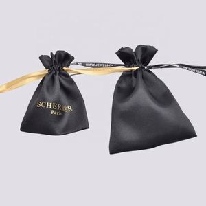 Bolsas de Almacenamiento de Seda con Logotipo Personalizado, Bolsas de Embalaje para Ropa Interior, Bolsas de Cosméticos de Satén con Cordón, Bolsas de Regalo - Product Image 4