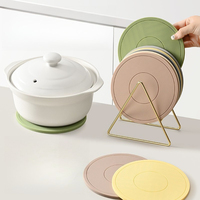 Sous-plat et dessous de plat en silicone résistant à la chaleur pour casseroles, bols et vaisselle chaude
