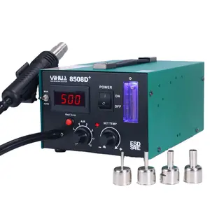 YIHUA 8508D + doğru sıcaklık kontrolü rüzgar hızı topu dijital SMD sıcak hava lehimleme Rework istasyonu