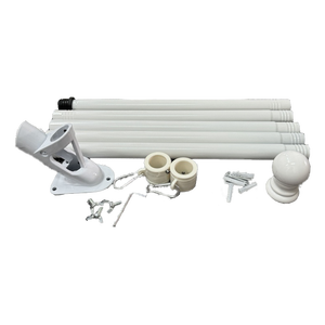Trong Kho 6ft Telescoping Cắt Cực Trắng Cờ Bán Gắn Khung Đặt Cao Không Thấm Nước Mạnh Mẽ Cho Cờ - Product Image 1