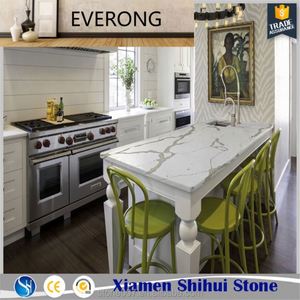 Good Price White Rice <strong>Quartz</strong> <strong>Countertop</strong> with Grey <strong>Veins</strong> - Product Image 5