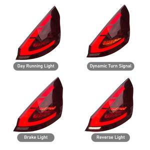 <span class=keywords><strong>Fanale</strong></span> posteriore a LED per Ford <span class=keywords><strong>Fiesta</strong></span> 6th Gen 2009 - 2015 posteriore fanalino di direzione indicatore di direzione del freno retromarcia fendinebbia 12V ricambi Auto - Product Image 3