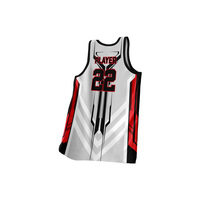 Ensemble complet d'uniformes de basketball personnalisés en usine, maillot de basketball respirant en mesh avec logo, nom et numéro personnalisés par sublimation