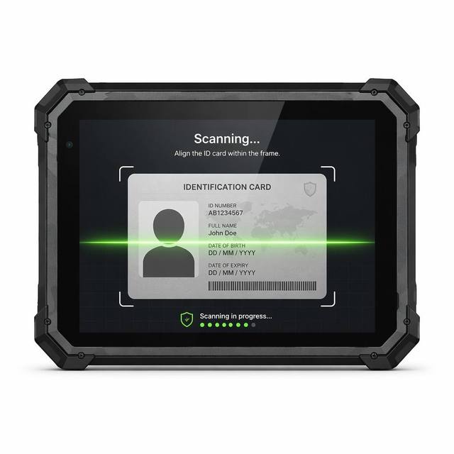 Second Generation ID Card Module 7" Rugged Industrial handheld Tablet Android 15 8GB+128GB 10400mAh Rugged Tablet Android