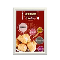 Publicité d'intérieur Poster LED Cadre photo Aluminium Snap Frame Slim LED Light Box Ultra Thin Light Box