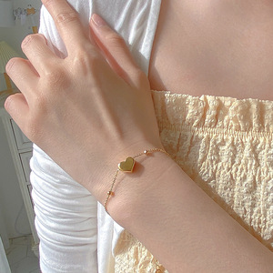Collar de Acero Inoxidable con Colgante en Forma de Corazón y Cadena de Cuentas, para Mujer, Recién Llegado - Product Image 5