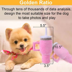 Custom Fast Food Lunch Pack Series Stuffed <b>Plush</b> Pet Toy Dog Squeaky Toys for Pet - Product Image 2