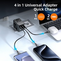 Chargeur de Voyage Universel Tout-en-Un Worldplug avec Ports USB et Type-C