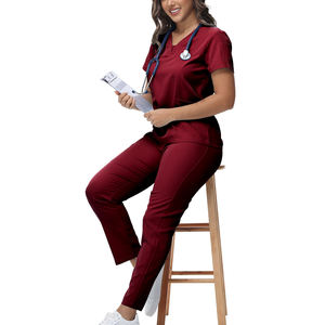 Uniformes Sanitarios Personalizados Unisex con Bolsillos, Conjunto de Pijama Sanitario Elegante Estilo Jogger - Product Image 6