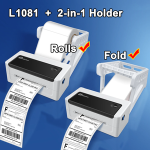 L1081 4x 6英寸110毫米203dpi Impresora Portatil Direct imprinte Thermique Machine热敏标签条形码打印机，用于运输 - Product Image 3