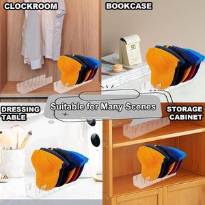 Soporte para <span class=keywords><strong>Gorras</strong></span> de Béisbol, Organizador de <span class=keywords><strong>Gorras</strong></span> de Béisbol para el Hogar, Exhibidor de <span class=keywords><strong>Gorras</strong></span> de Plástico, Móvil, Sin Instalación - Product Image 3