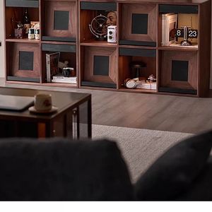 <b>Solid</b> <b>Wood</b> <b>Bookcase</b> Grid Design 110x40x80 Living Room Storage Cabinet Display Shelf Unit - Product Image 4