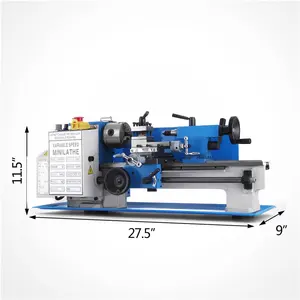 Tornio 0618 3B Procesamiento Mini Metallo Torno Metallo Tornio 550W Velocidad Variabile mini tornio macchina