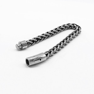 yunnique Unisex <b>Titanium</b> Steel <b>Chain</b> Bracelet GZY-BB1 Geometric Design Gift Jewelry - Product Image 2