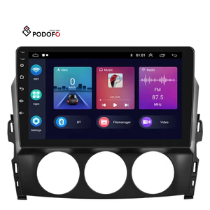 Podofo-Radio con GPS para coche, Radio con Android 13, 9 pulgadas, para <span class=keywords><strong>Mazda</strong></span>, 2009-2015, CarPlay, Android, WIFI, BT, FM, RDS, venta al por mayor - Product Image 1