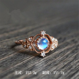 Eleganti Anelli per Coppie Ispirati alla Luce Lunare, Gioielli Minimalisti a Doppio Anello, Accessori Moda per Donne - Product Image 5