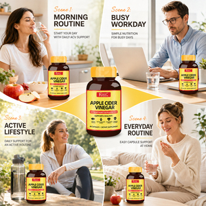 Fabricante de Suplementos Nutracéuticos Shecome, Vinagre de Sidra de Manzana con Vitamina D para la Salud Inmunológica, 90 Cápsulas de Vinagre de Sidra de Manzana - Product Image 2