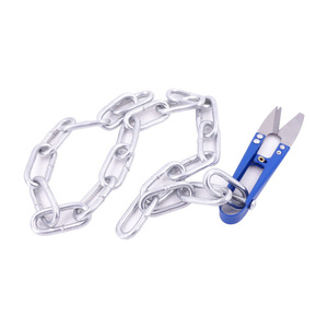 Cortadores de Alambre para Cárceles, Acero Inoxidable, Cadena Azul Adjunta, Tijeras de Grado Industrial para Uso de Seguridad - Product Image 5