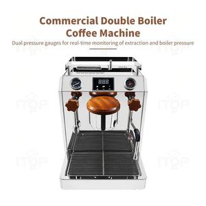 Machine à café expresso professionnelle ITOP en acier inoxydable à double chaudière, Cafetera De Expreso, prix de gros usine - Product Image 1
