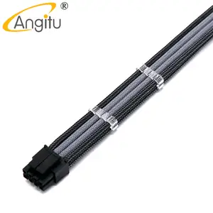 Angitu Premium With Comb 18awg CPU/ATX/EPS 8Pin Male to Female Adapter 4+4Pin CPU Power Extension Cable-30cm