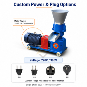 Equipo para Cría de Cabras y Ovejas con Prensa de Pellets de Matriz Plana y Accionamiento por Acoplamiento 220V 380V para Uso Agrícola - Product Image 4