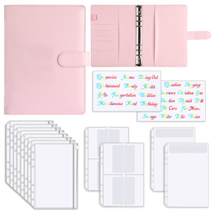 ปก A5หนัง PU สมุดแพลนเนอร์6วงแหวนเกลียวธุรกิจจัดงานประสานงบประมาณสีลูกกวาด - Product Image 2