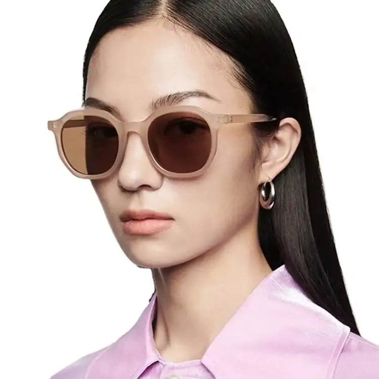 DL-gafas de sol con Logo personalizado para mujer, anteojos de sol femeninos, redondos, a la moda, baratos, de lujo, venta al por mayor, 2022