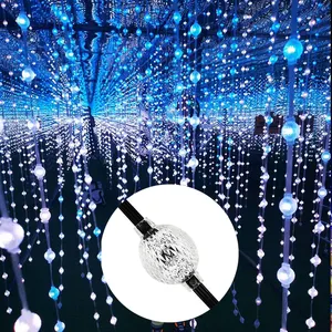 SHIJI Factory Custom DC12V 3D palla luminosa di 360 grado IP67 impermeabile LED luce stringa di luce appesa punto di illuminazione