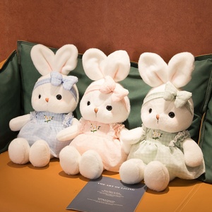 Di alta qualità <span class=keywords><strong>peluche</strong></span> <span class=keywords><strong>coniglio</strong></span> carino Daisy <span class=keywords><strong>coniglio</strong></span> <span class=keywords><strong>bianco</strong></span> <span class=keywords><strong>peluche</strong></span> <span class=keywords><strong>peluche</strong></span> pezza bambola cuscino - Product Image 2