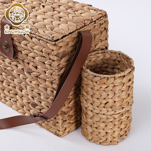 Cesta de Picnic de Mimbre para Exteriores, Ecológica, Nueva Moda, con Cubierta para Almacenamiento de Frutas y Vajilla, Diseño Multifuncional, Color y Logotipo Personalizables - Product Image 2