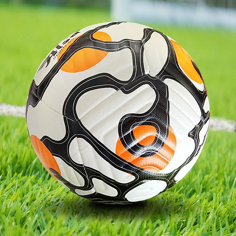 12 pièces de motif orange noir sur fond blanc