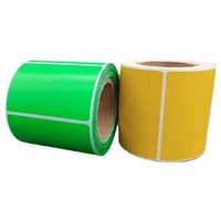 Étiquettes autocollantes à forte adhérence fabriquées en usine, étiquettes thermiques colorées, étiquettes colorées, étiquettes autocollantes aux couleurs vives