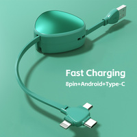 Großhandel Multifunktion 3 in 1 Schnell ladung 5A USB-Datenkabel Universal Teleskop-Verlängerung kabel