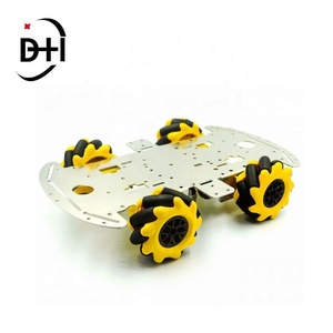 Chasis de Coche con Ruedas Mecanum de Aleación de Aluminio, Chasis 4x4 con Tracción en las Cuatro Ruedas para Proyectos DIY con Evitación Inteligente de Obstáculos por Ultrasonidos - Product Image 4