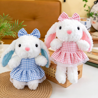Peluche Lapin Personnalisée en Gros Direct Usine, Tissu Doux, 8 Pouces, Logo Personnalisé pour Présentation en Supermarché