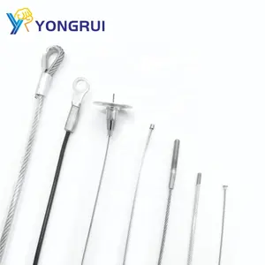 Công nghiệp 1-10mm thép không gỉ mạ kẽm swaged dây vòng dây an toàn