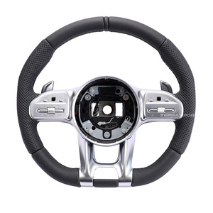 พวงมาลัยหนังที่ใช้สำหรับ Mercedes Benz AMG C-CLASS E-Class A-Class C36 G63 C43มล. SL W202 W203 W204 W205 W166 W207 W206 - Product Image 3