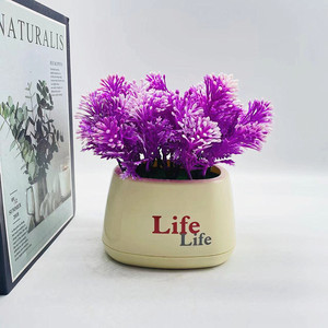 Planta Artificial en Maceta de 18 cm, Decoración de Plástico Verde para Sala de Estar - Product Image 4