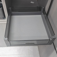 Panier de rangement coulissant en alliage d'aluminium pour armoire de cuisine étroite, style tiroir, pour outils, épices et ustensiles de cuisine KN-GPD