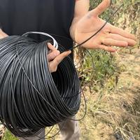 Fil en acier plastique haute résistance, matériau PET, corde de pressage pour film de serre, câble de soutien blanc/noir, accessoires de serre