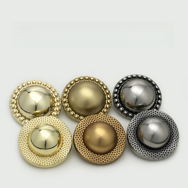 Vintage Mushroom Metal Button Accessory Round
