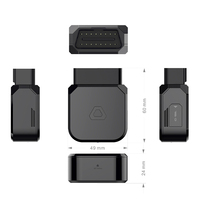 Moniteur de consommation de carburant, température, pression du turbo, freinage et accélération intense en temps réel via OBDII GPS, avec accès cloud PC