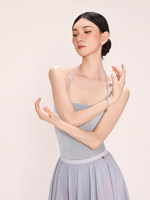 Vêtements de danse classique, vêtements de yoga pour adultes, justaucorps en velours de soie sans manches à double bretelle pour femmes, tenue d'entraînement