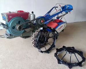 Cultivador de Potencia para Motocicleta Diésel Mini Agrícola al por Mayor de Fábrica, Tractor de Dos Ruedas para Caminar por la Granja, Tractor Multifuncional - Product Image 4