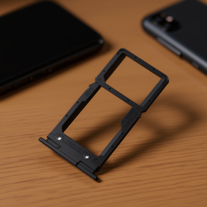 ถาดใส่ซิมและ Micro SD Card สำหรับ Xiaomi Mi9 Lite-สีดำ - Product Image 2