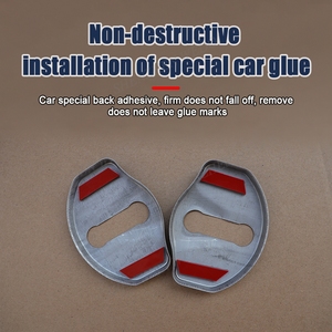 Haute qualité et bon prix couvercle de boucle de serrure de porte 4 pièces en acier inoxydable pour accessoires tesla 3Y - Product Image 4
