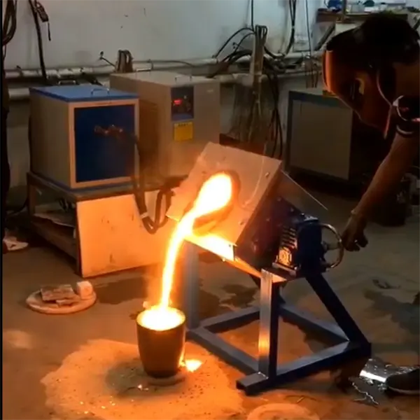 10kg 20kg 50kg iron scrap melting electric induction heating furnace for smelting steel copper brass aluminum