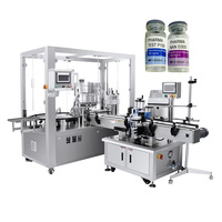 Ligne de production automatique de machine d'étiquetage de remplissage de petites bouteilles en verre pet pour bouteilles de pénicilline